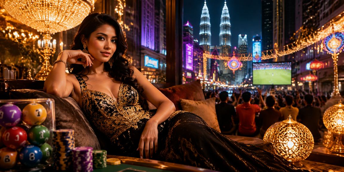 Suasana loteri bertema Melayu di Kuala Lumpur